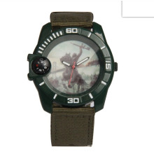 Модные наручные часы унисекс с собственным логотипом Vantage класса люкс с нейлоновым ремешком